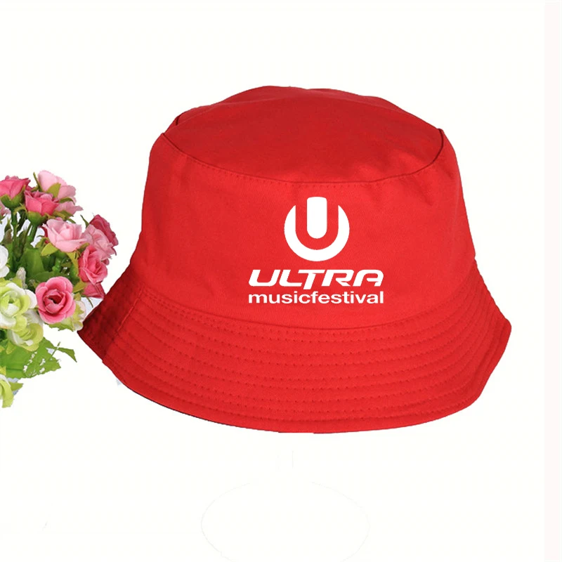 Панама с логотипом музыкального фестиваля для мужчин и женщин плоским козырьком