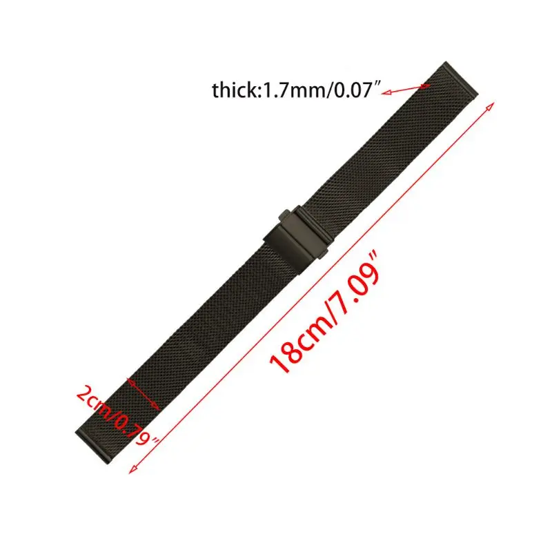 Черная плетеная лента из нержавеющей стали длина 180 мм толщина 1 7 класс 304L 20 22