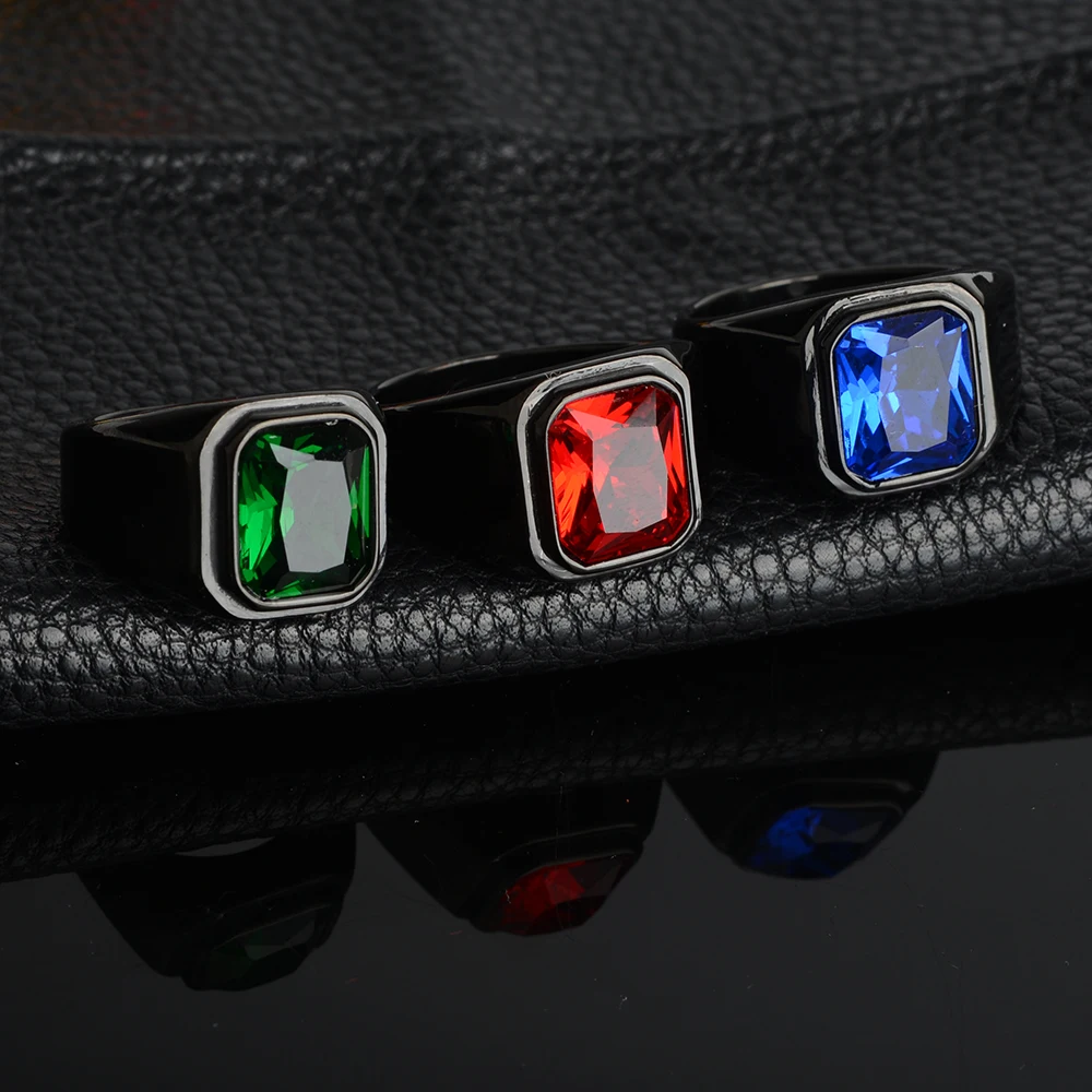 Мужское невыцветающее кольцо из нержавеющей стали повседневное Ювелирное