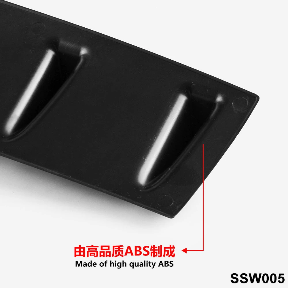 33 &quotx 6&quot Универсальный Автомобильный диффузор губа на задний бампер 7 ребра