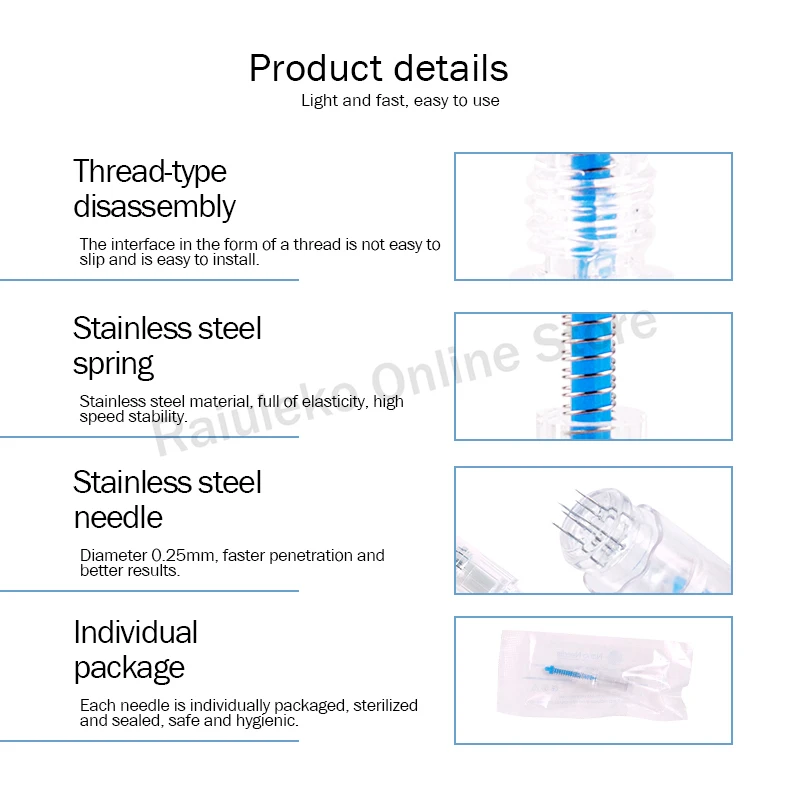Винт Сменные чернила татуировки Micro Derma Инструменты Набор Игл 9 /12 / 36 Pin/круглый Nano