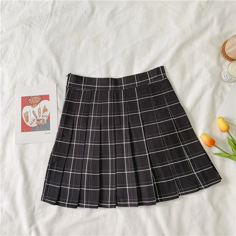 Юбка женская плиссированная с завышенной талией модная мини юбка для косплея в