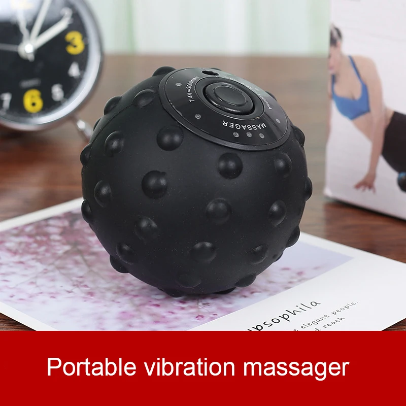 

Vibrating Massage Ball Silicone Electric Roller Muscle Relaxation Apparatus Trigger Relief Training Waist & Abdomen Yoga Pilates