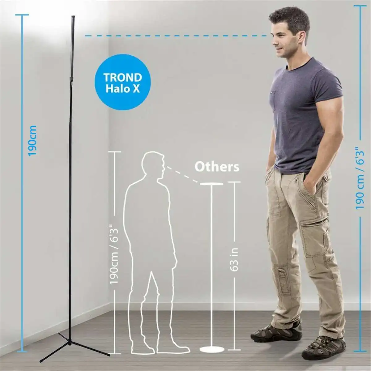 

Height Adjustable Modern LED Standing Floor Lamp for Living Room Bedroom Dimmable standing lamp table lamp floor lamps Tripod