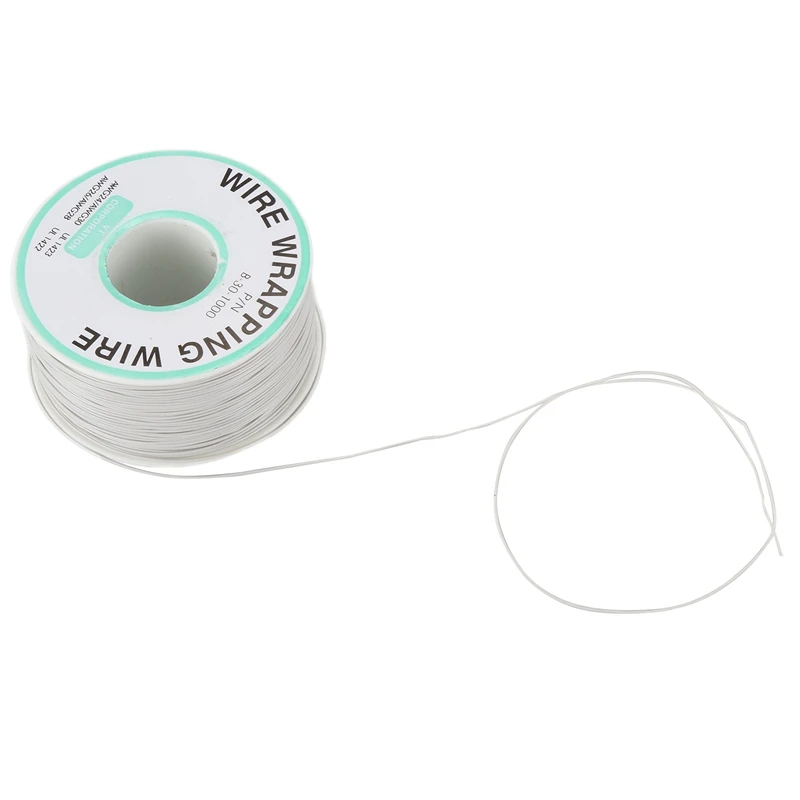 AWG30 Изолированная проволочная оберточная катушка 250 м белый P/N B 30