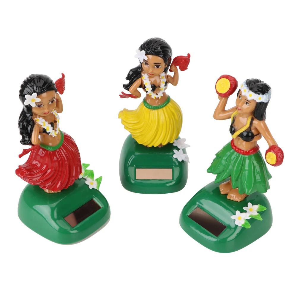 Декомпрессионная игрушка Hula на солнечной батарее для гавайской девочки