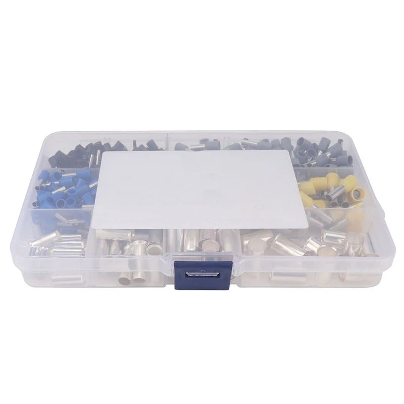 390Pcs AWG (2 4 6 8 10 12 14 16) Wire Ferrules Kits Crimp Terminal Connector Sleeves Crimping Tool |