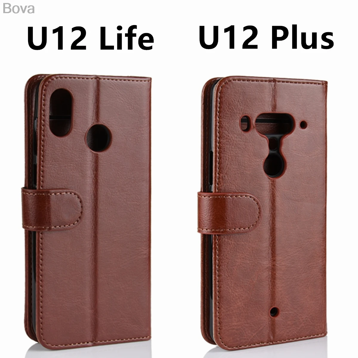 Премиум чехол из искусственной кожи для HTC U12 с держателем карт Plus защитный coque