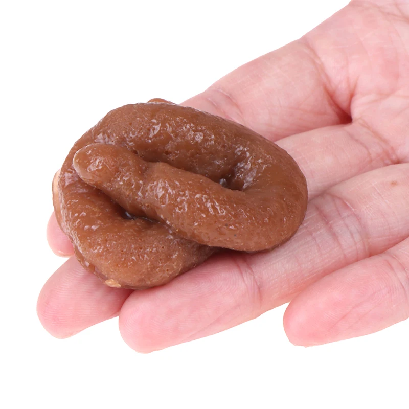 1pc Realistic Funny Toys Fake Poop Piece of Shit Prank Antistress Gadget Joke Tricky Mischief Turd Gift | Игрушки и хобби