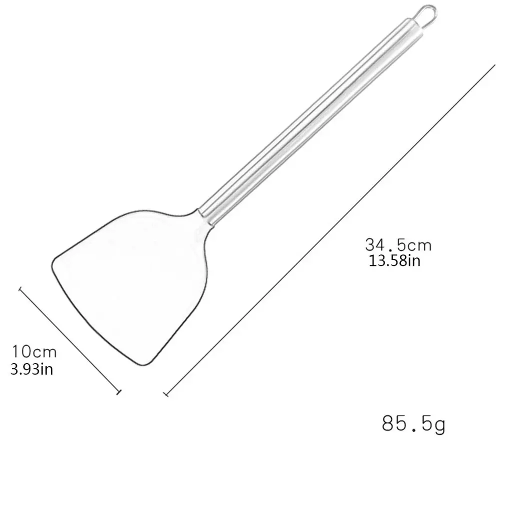 

Household Silicone Spatula With Stainless Steel Handle High Temperature Cooking Tool Kitchen Shovel Food Grade