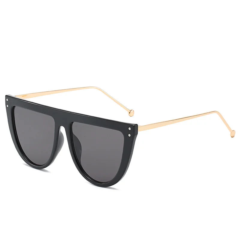 

2019 fashion new meter nail Sunglasses trend flat top Sunglasses Women's GRADIENT SUNGLASSES