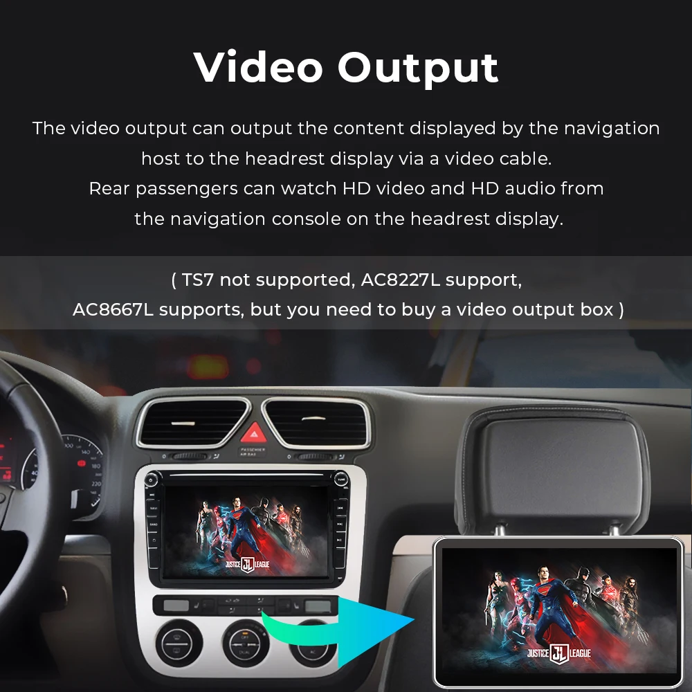 Автомобильный мультимедийный плеер Carplay на Android 11 4 Гб с GPS для