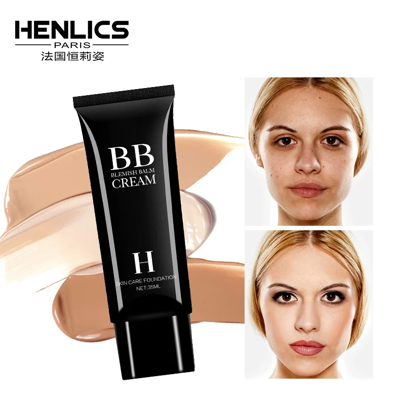 Henlics, корейская косметика, крем для лица, консилер, BB CC, крем, отбеливающий, контроль масла, основа, maquiagem, профессиональная, completa