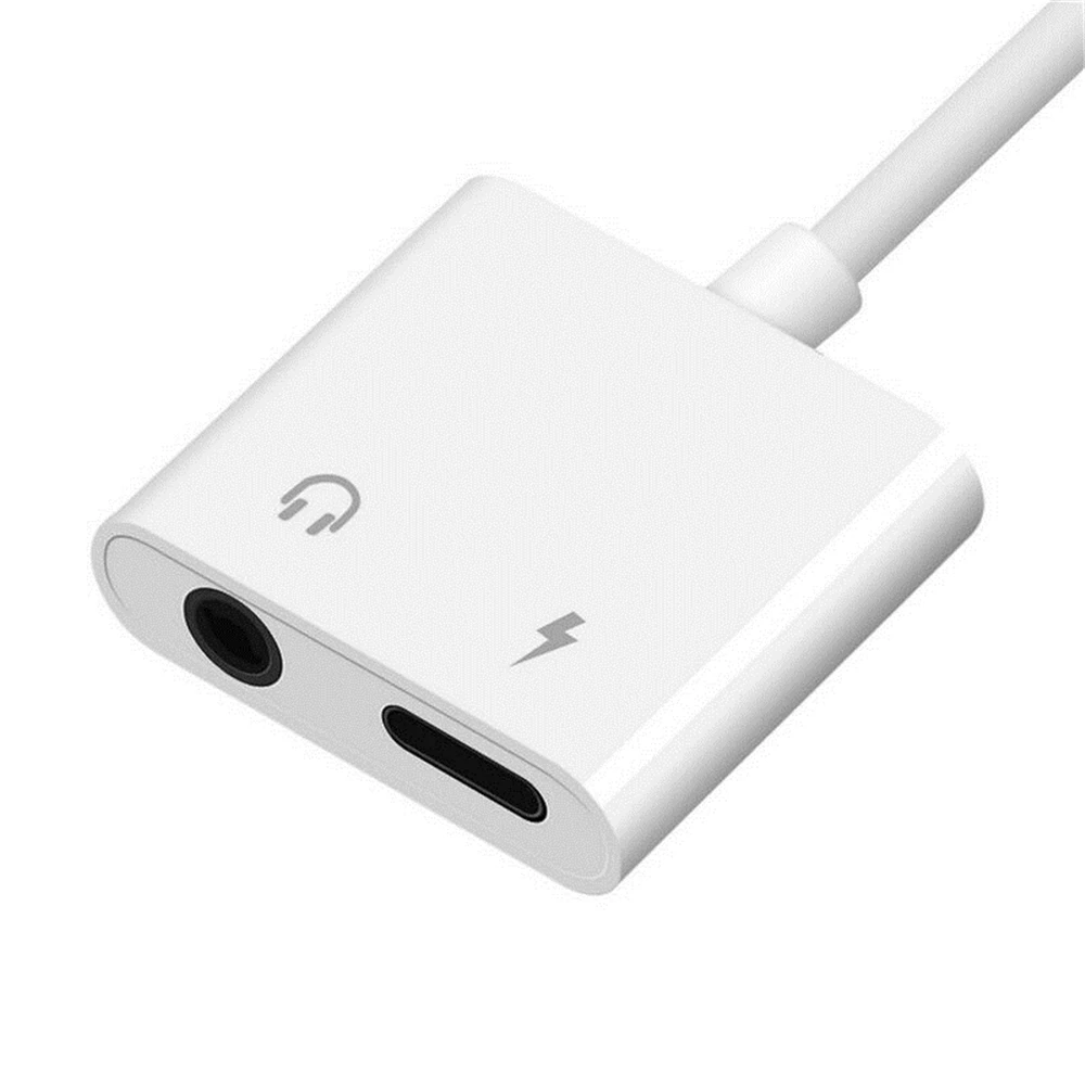 

New 2 in 1 Charger Listening Adapter 3.5mm Jack AUX Splitter Charging Adapter For iPhone 12 Pro Max For All iPhone 11 Pro IOS