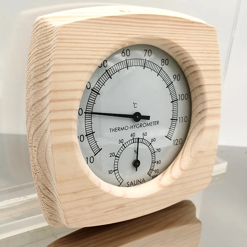 Парогенератор аксессуары для сауны деревянный Термогигрометр термометр