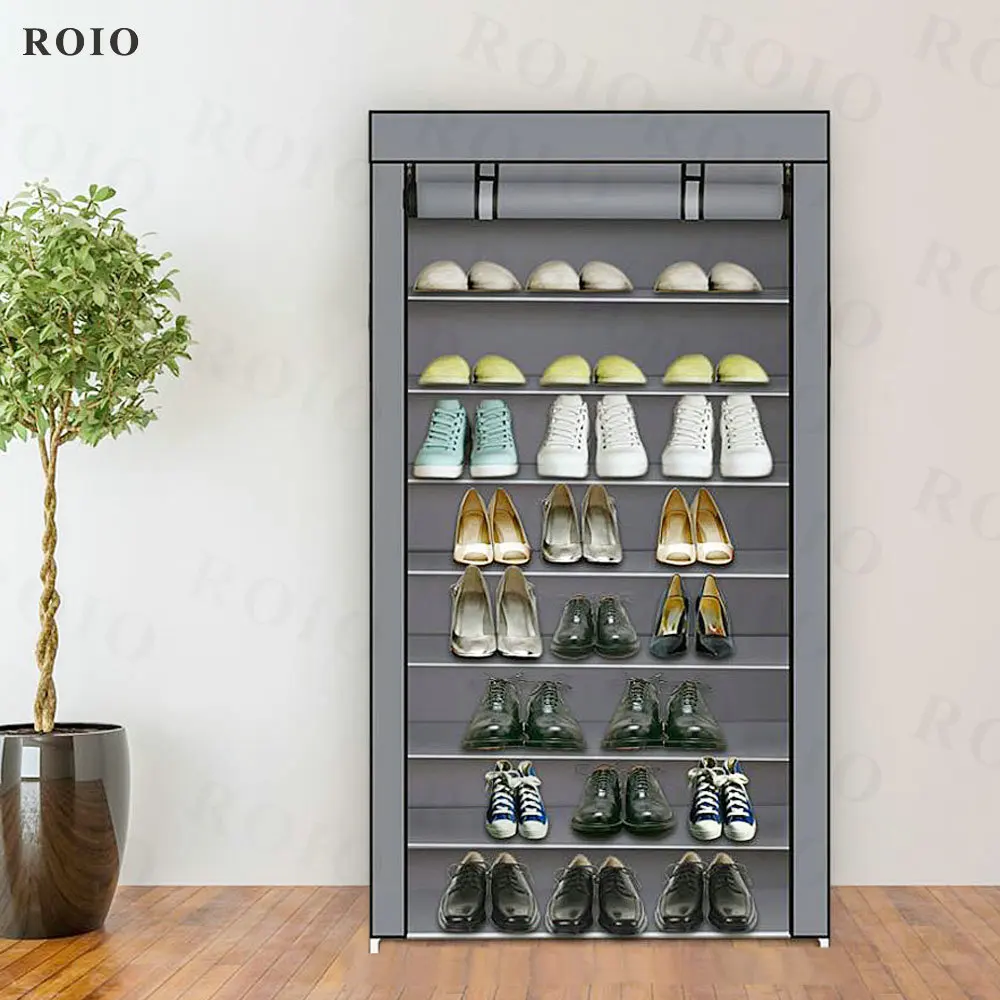 Multilayer Fabric Shoe Cabinet Easy Detachable Organizer Stand Holder Dustproof Home Dorm Entryway Space-saving Rack | Мебель