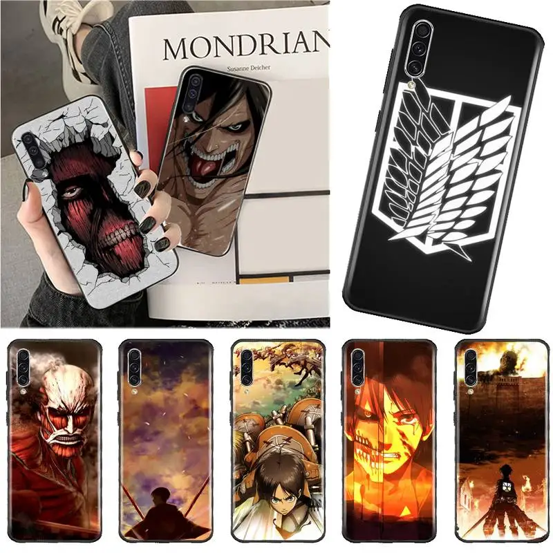 

Anime Attack on Titan Phone Case For Samsung A40 A50 A51 A71 A20E A20S S8 S9 S10 S20 Plus note 20 ultra 4G 5G
