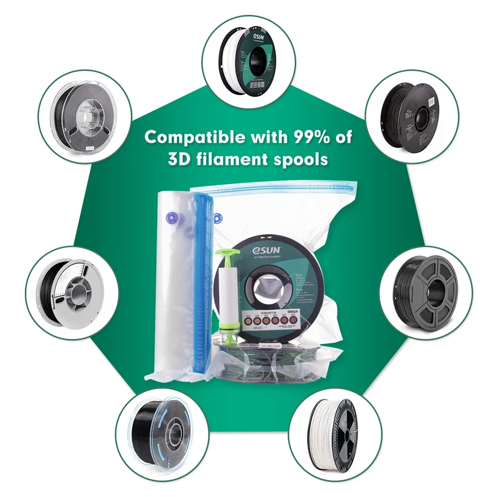 Набор сушильных пакетов eSUN для хранения 3d-печати герметичный Наполнитель из ТПУ