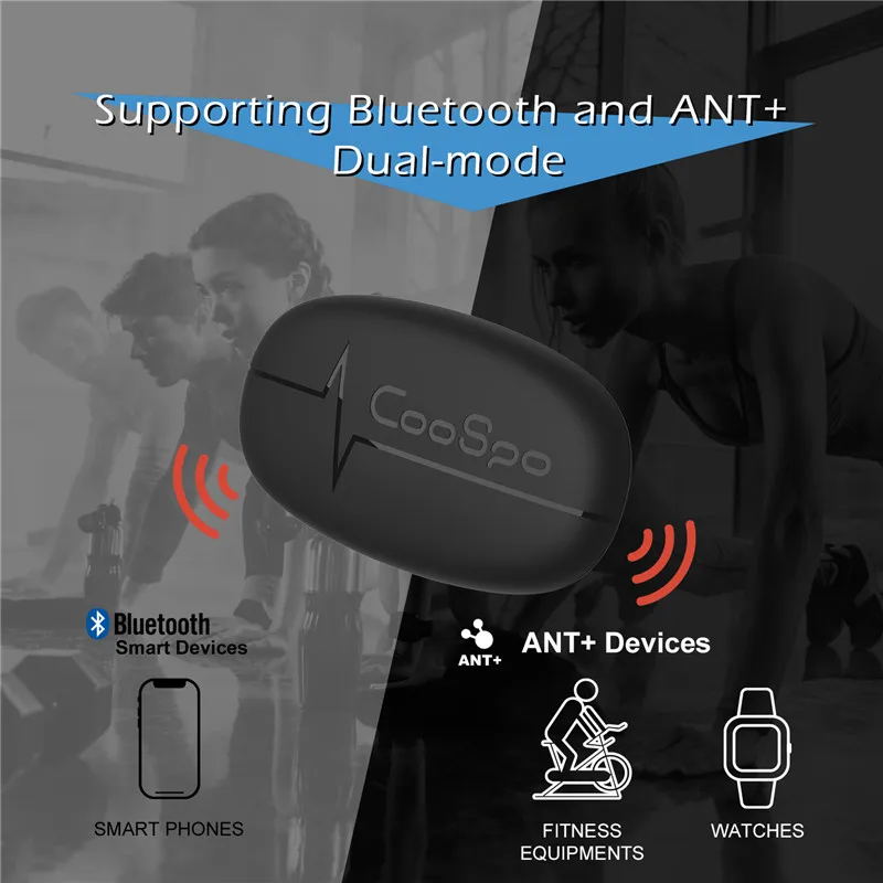Новинка ремешок CooSpo H6M для контроля сердечного ритма на груди Bluetooth 4 0 ANT +