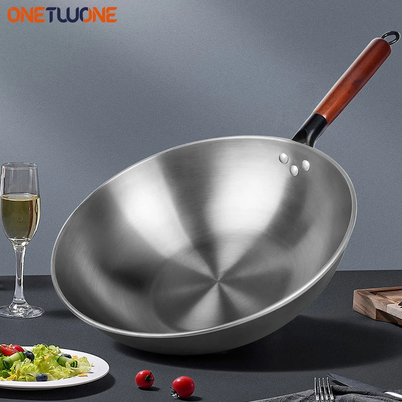 

Чугунная кастрюля 34 см, кастрюля-Вок без покрытия для стейка и яиц, газовая плита, индукционная плита, подходит для семейного ресторана, кухо...