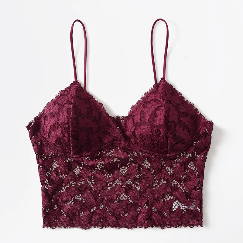 2018 новый сексуальный цветочный кружевной бюстгальтер без косточек удобное