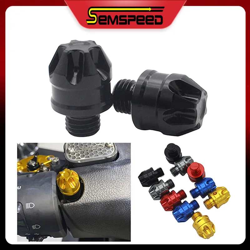 

Для Yamaha NVX 155 150 125 AEROX 155 125 2015-2020 SEMSPEED CNC боковые зеркала для мотоцикла Болты Винты зеркала заднего вида вилки