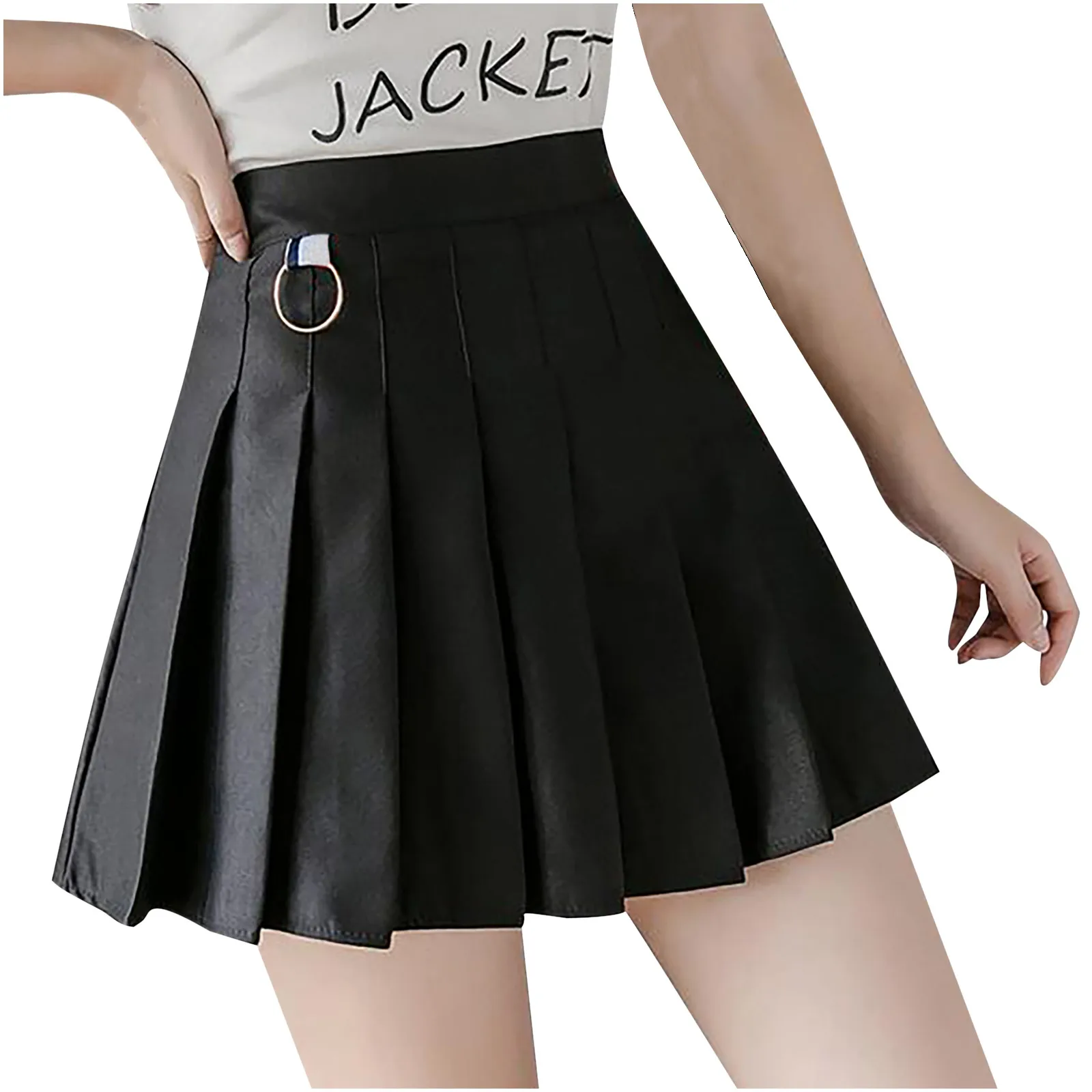 

Women Short Pleated Plaid Skirt Korean Slim Fit High Waist Preppy Style Skirts Girls Mini A-Line Sexy Cute Clothes Jan 2nd