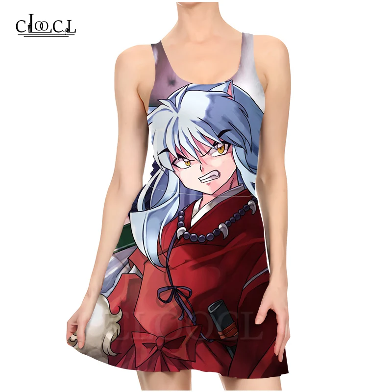 CLOOCL японское аниме инуяся 3D принт женское повседневное Модное Новое сексуальное