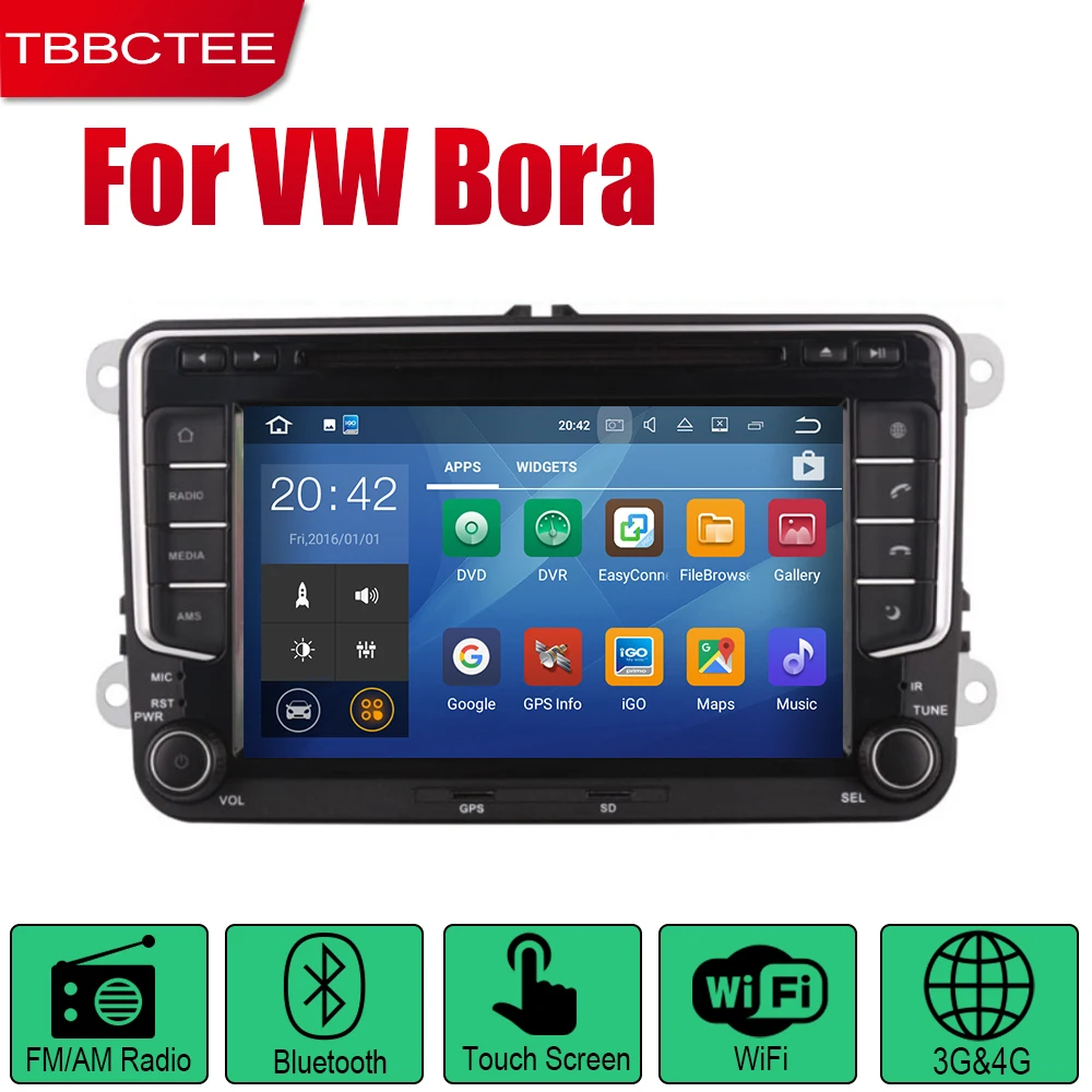 Android Car DVD GPS Navi for Volkswagen VW Bora 2005~2018 player Navigation WiFi Bluetooth Mulitmedia system audio stereo | Автомобили и