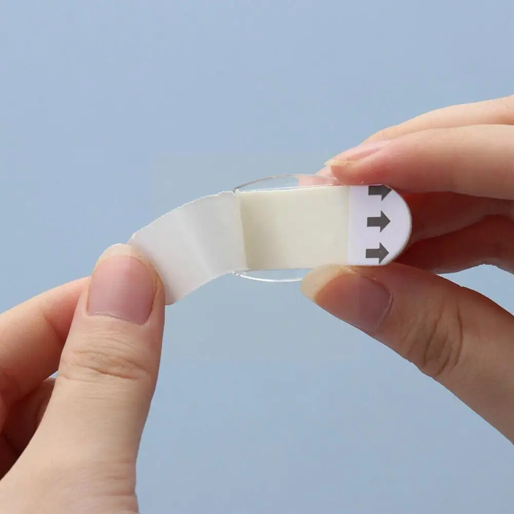 

6/20 шт., прозрачные съемные настенные крючки, на клейкой основе