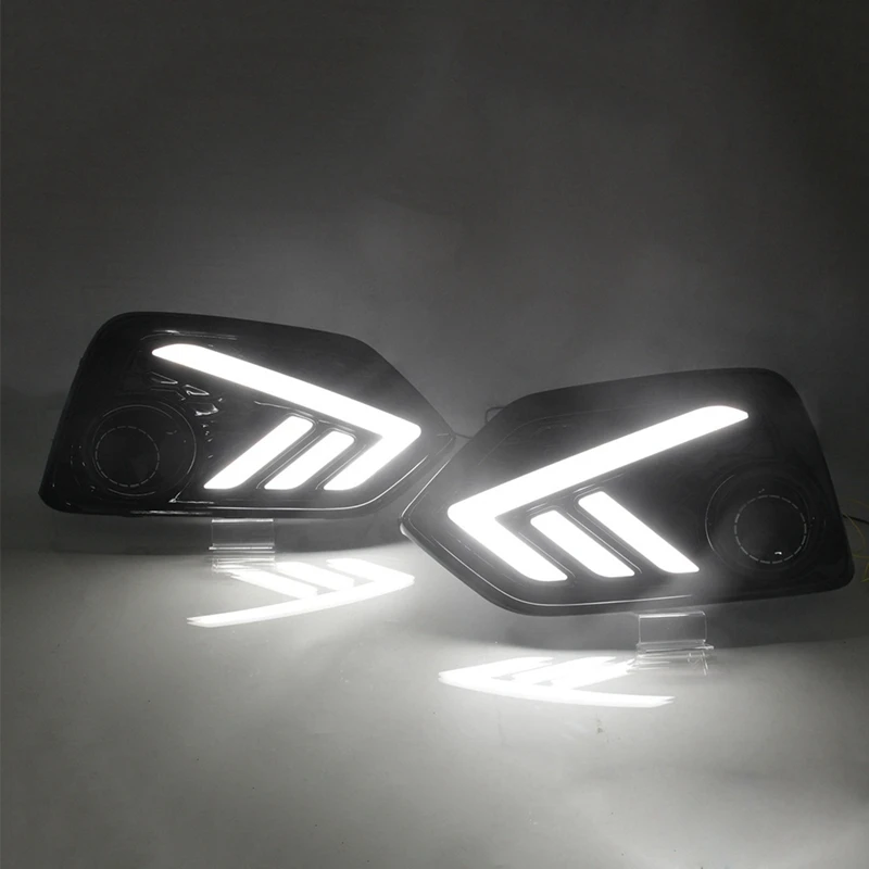 

2Pcs Front Bumper LED Daytime Running Light Turn Signal Fog Lamp for Honda Civic 10Th Hatchback 2016-2018