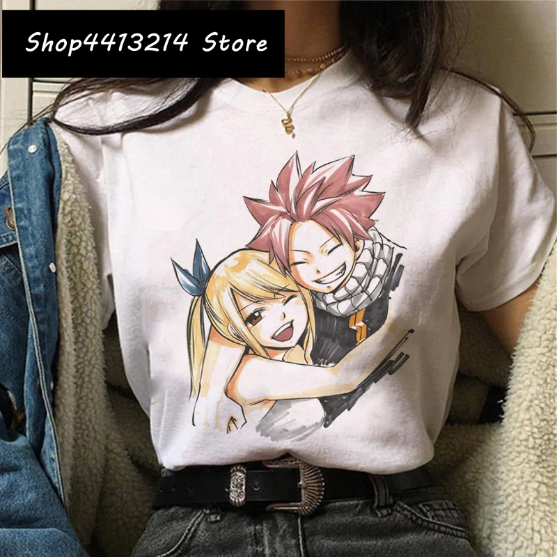 Футболка женская с изображением Феи хвоста новый топ в японском стиле аниме