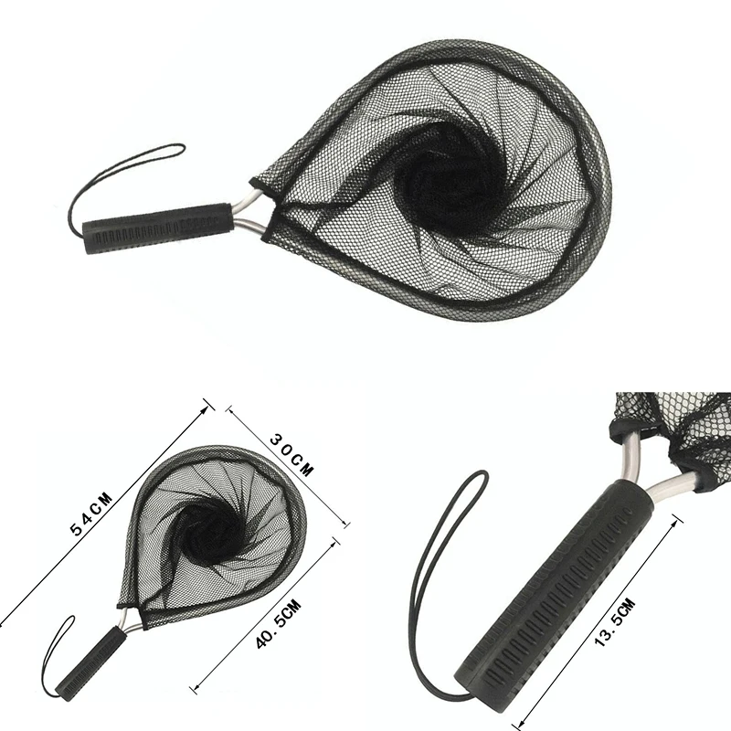 

Fishing Net Pole Aluminum Alloy Non-Slip Pole Landing Fishing Net Durable Catching Fishes Net Portable Handle Fly Fishing Nets