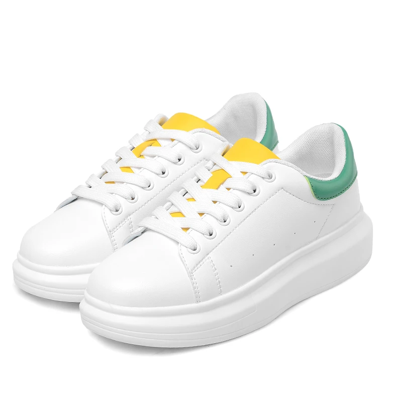 Кроссовки женские на шнуровке повседневная удобная обувь плоской подошве 8