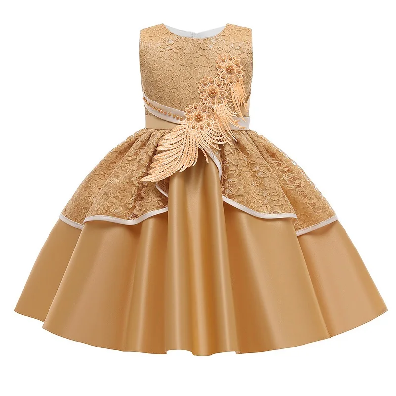 Высококачественные шелковые атласные вечерние платья для девочек на свадьбу и