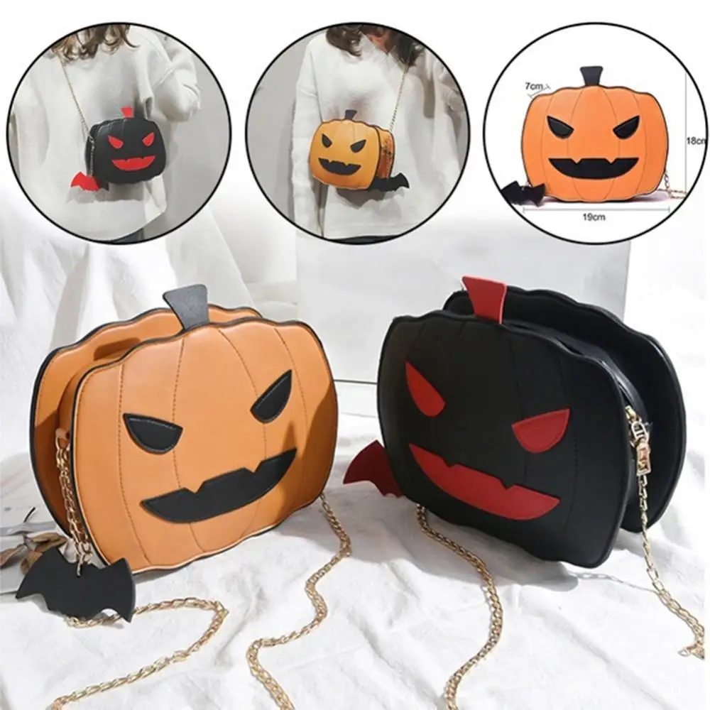 

Lovely Personality Women Halloween Pumpkin Candy Shoulder Bag Funny Devil Face Crossbody Pouch Crossbody Bag Women Bag bolsa