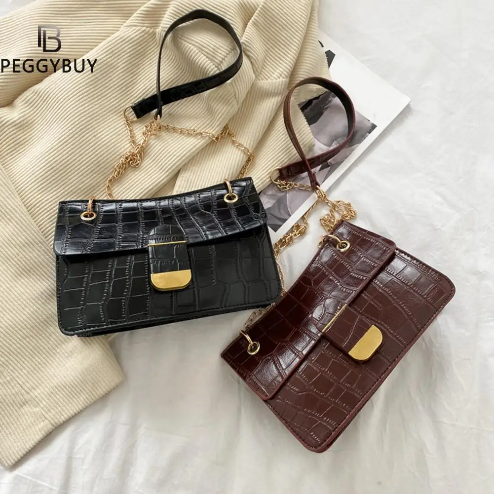 Винтажная сумка-мессенджер через плечо с клапаном Женская Повседневная