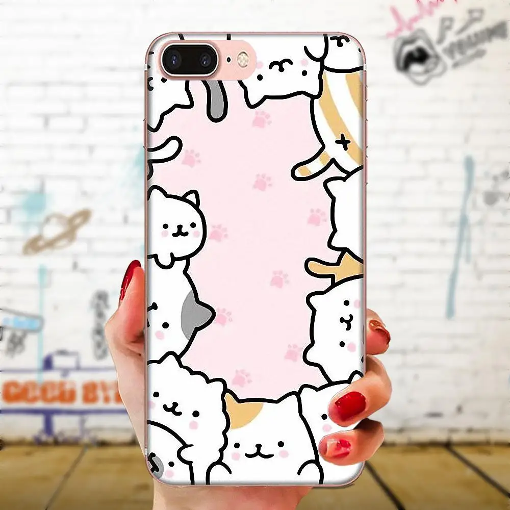 Жесткий чехол для телефона с рисунком милой забавной кошки Huawei Honor 4C 5A 5C 5X 6 6A 6X 7 7A 7C