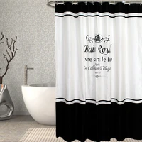 printed art shower curtain luxury beautiful white black shower curtains green rideau de douche bathroom accessories bw50yl