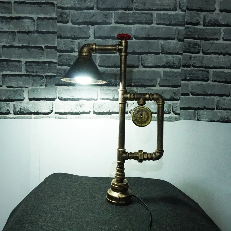 Креативная индустриальная ветровая настольная лампа прикроватная Спальня