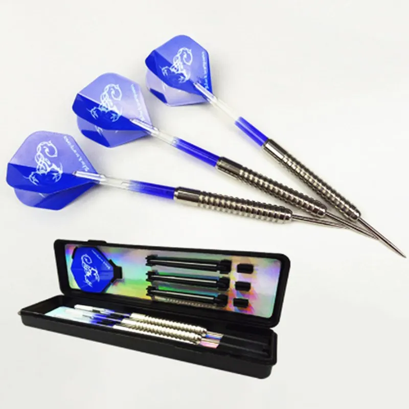 

New 3 Pcs/Sets of Darts Professional 19g Steel Tip Dart With Aluminium Shafts Nice Dart Flights High Quality Shooting dart set