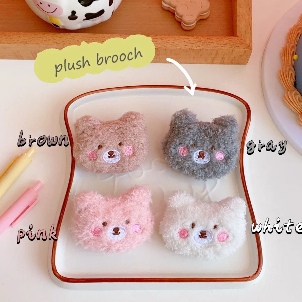 Японская и Южная Корея Мягкая Милая брошь мишка тедди мультяшная плюшевая