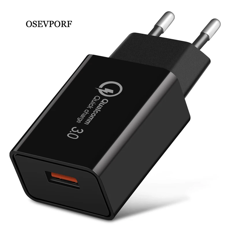 Быстрая зарядка 3 0 USB зарядное устройство QC3.0 быстрое настенное для Samsung S10 S9 Xiaomi
