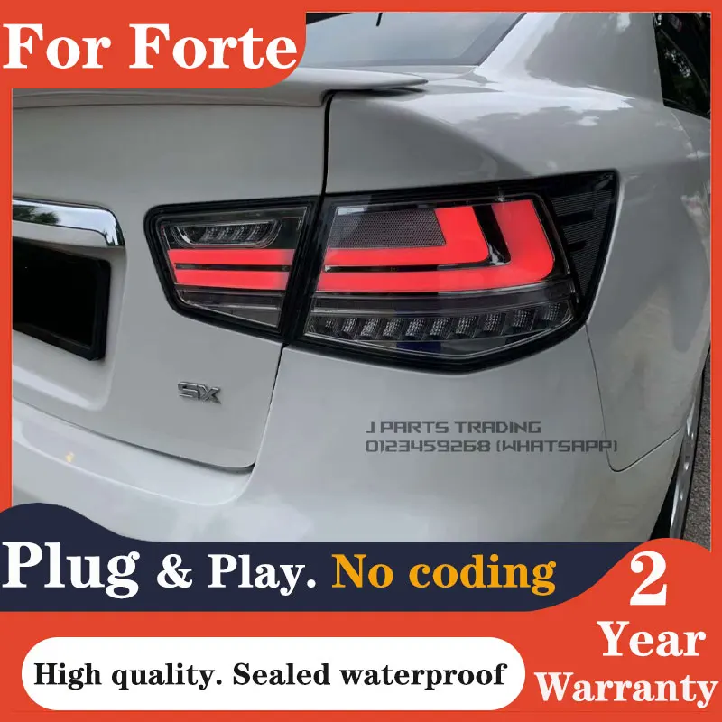Car Styling for Kia Forte Tail Lights 2009-2014 Cerato LED Tail Lamp LED DRL Brake Dynamic Signal Reverse auto Accessories