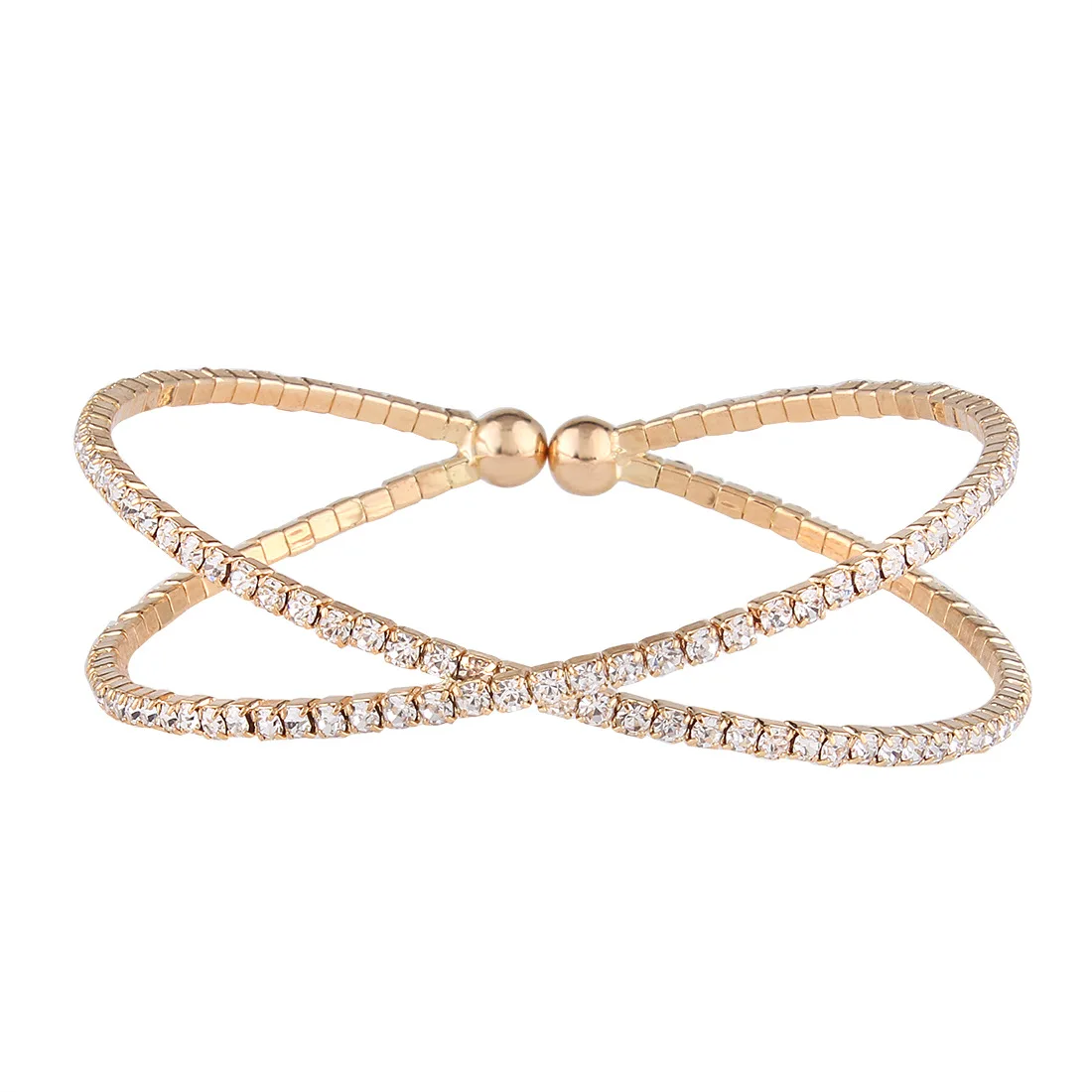 Женский браслет с инкрустацией Anke инкрустированный стразами ювелирное изделие в