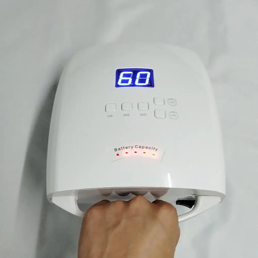 

Built-in Battery 48W UV Nail Lamp Rechargeable Gel Nails Polish Dryer Nail Oven Curing Light Cordless Nail LED Lamp