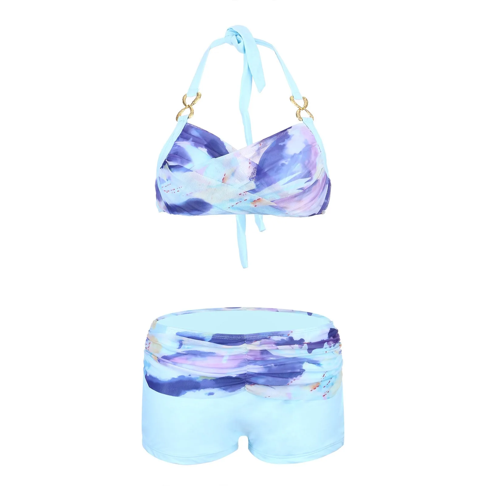 

Hot Bikinis Sexy Cow Print Bikini Set Women Cut Out Push Up Swimsuit Brazilian Tie Dye Summer Bathing Suit Two Piece Swimwear 29