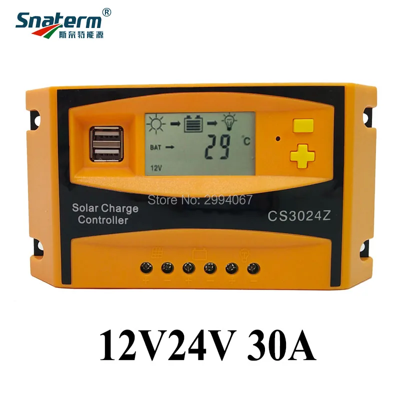 Новый 30A за максимальной точкой мощности Солнечный контроллер заряда батареи