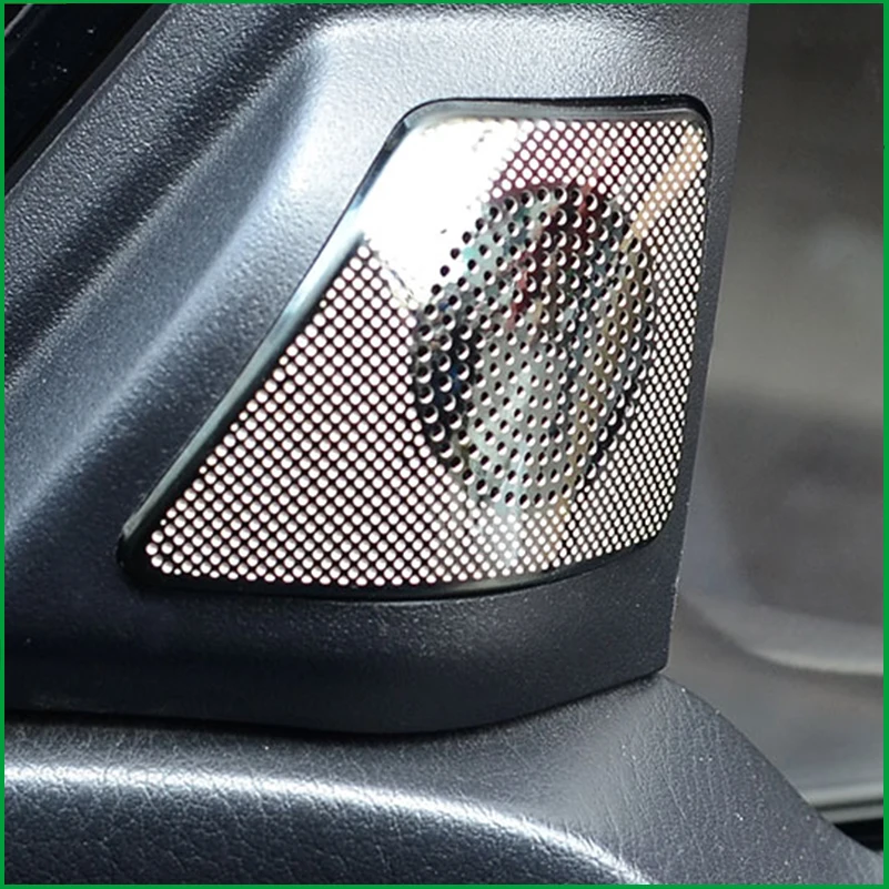 Фото Для Mitsubishi Pajero V87 V97 V93 2016-2020, внутренняя передняя дверь, колонка A-pillar, громкий динамик, звуковой сигнал, крышка, наклейка, отделка №3