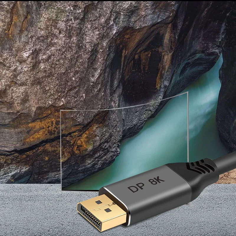 

DP Cable Copper Cord Ultra HD 8K 4K Displayport Adapter Cable High Speed 32.4Gbps Converter for PS4 HDTV Projectors 5M